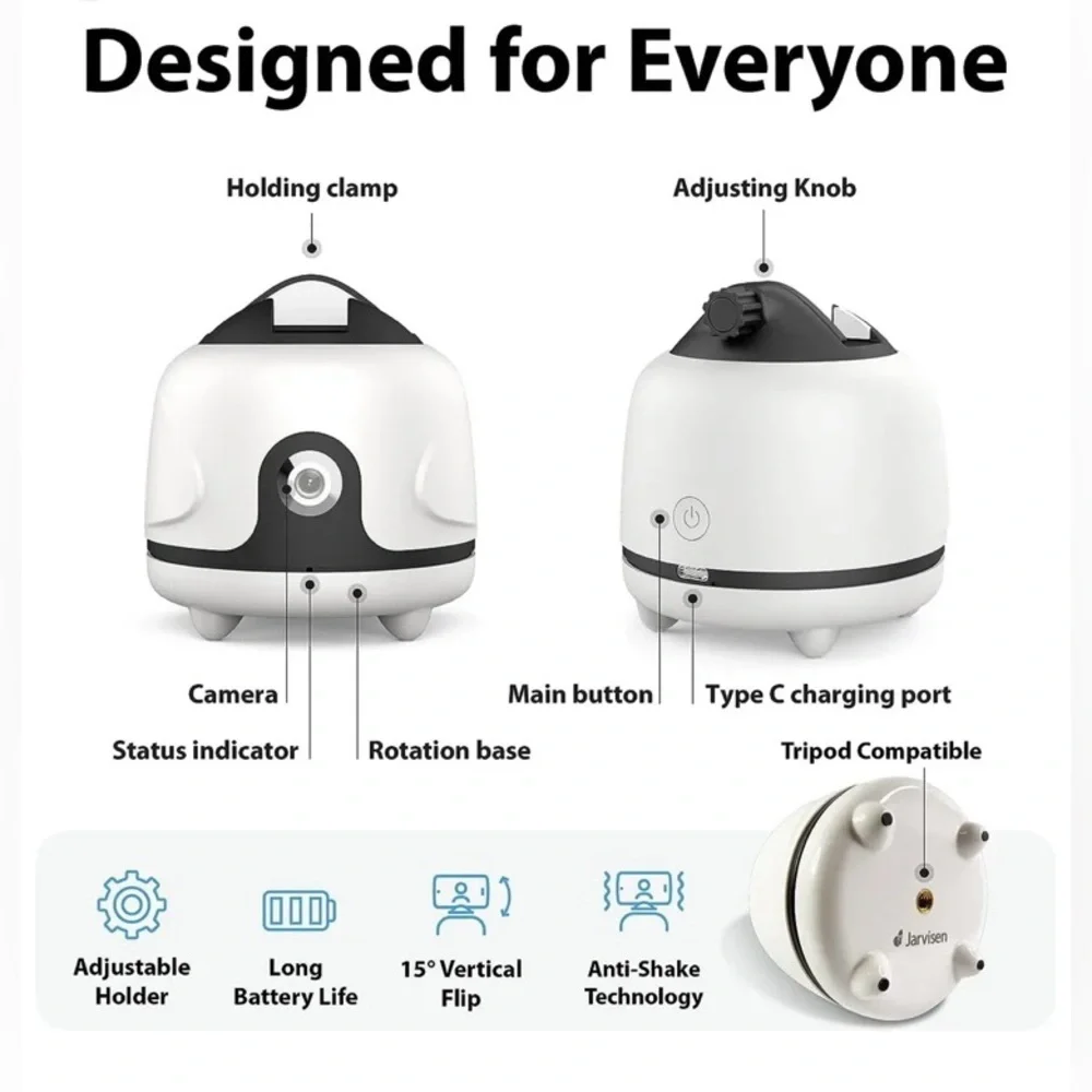 Gimbal Camera 360 Degree Smart Shooting Phone Holder
